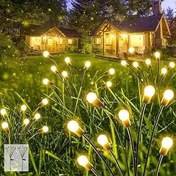Homehop Stainless Steel Solar Light Outdoor Waterproof, 8 Led Fairy Firefly Lamp For Home Decor,Garden,Landscape, And Balcony Decoration (Ni-Mh 600 Mah,White Pack Of 2)-image-18