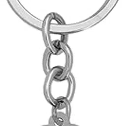 m men style Personalised Dog Paw Print Silver Stainless Steel Keychain For Men And Women LCK061-picture-32