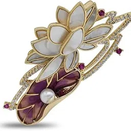 the opal jewels Classic Romantic Angel Brooch Pin | 18k Gold Plated | Trendy, Lightweight & Comfortable | Stylish & Tarnish-Resistant | Qty : 1pc-picture-26