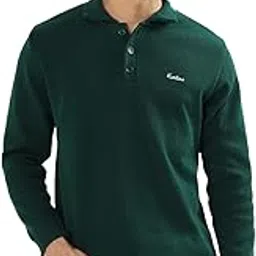 kvetoo Men’s Wool Polo Collar Neck Winter Sweater Full Sleeve Solid Pullover for Casual Office Wear-picture-37