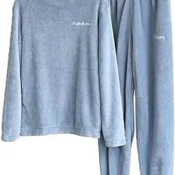 rouniyar Winter Women Woolen Plain Velvet Winter Nightwear Suit Top and Pajama Set, Regular Comfort Fit (28 Till 34) RED-picture-28