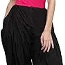end fashion Women Pure Cotton Patiala Salwar (Free Size) (Black)-picture-11