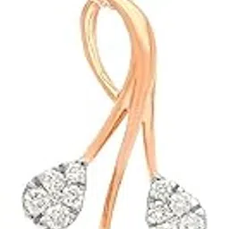 18kt Rose Gold & Real Diamond Pendant for Women | IGI Certified Original Diamond & 18k (750) BIS Hallmark Gold Pendant for Birthday, Anniversary & Rakshabandhan Gift-image-45