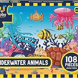 Webby Underwater Animals Jigsaw Puzzle, 108 Pieces-picture-11