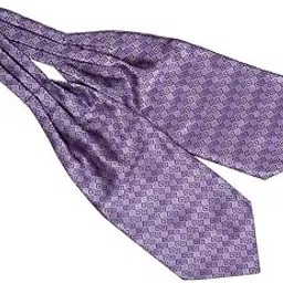 the tie hub Tunnel Geo Purple Cravat For Men-picture-45