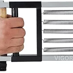 Vigorscare Finger Gripper Exerciser Metal Spring Hand Gripper in Wooden Handel Model Size-picture-19