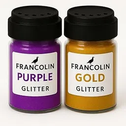 Francolin Glitter | Purple & Gold | Resin Art | Glitter – Shimmer for Epoxy, Tumblers, Slime & Nail Art – Cosmetic Grade – 75g*2-image-10