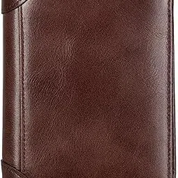 wenicer Leather Wallet for Men | Genuine Leather RFID Blocking Trifold Stylish Wallet | Ultra Strong Stitching | Extra Capacity With 2 ID Window, 9 Card Slots and 2 Cash Compartments, Retro Brown,-picture-52