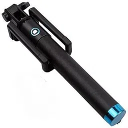 Pora's™ Selfie Stick for Mobile Phone for clicking Photos & Making Video with Attached AUX Cable | for iPhone and Android Mobile Phones Selfie with Remote (Multicolor) with 3 Month Warranty image 1