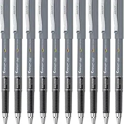 Hauser Germany Sonic Gel Pen Box | Attractive Foiled Body | Stylish Metal Clip | Refillable & Waterproof Gel Ink | German Technology For Smooth & Effortless Writing | Black Ink, Set Of 10-picture-59