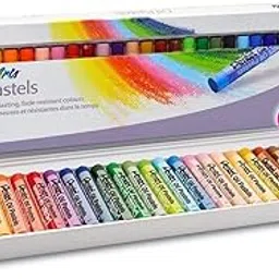 Pentel Arts Water Proof Oil Pastel|Set of 25 Vibrant Shades Soft Oil Pastel Crayons|Bright&Smooth Drawing Sticks|Easy Blendable Oil Pastel Kit for Artist&Kids (Phn25)|Multicolor-picture-30