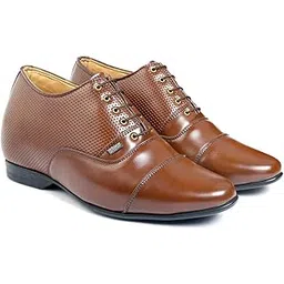 bxxy Men's 3.5 Inch Hidden Height Increasing Patent Material with Casual Formal Laceup, Oxford Shoes.-picture-47
