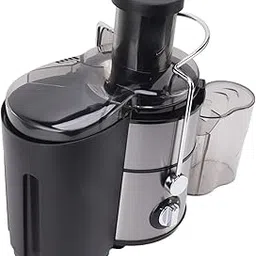 Electric Juicer, 500W Large Opening EU Plug 220V Overheating Protection Masticating Juicer for Family (Silver)-picture-10