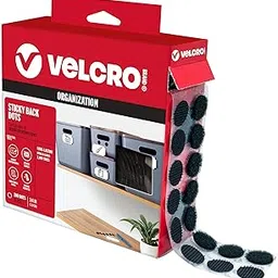 VELCRO Brand Dots with Adhesive Black | 200 Pk | 3/4" Circles | Sticky Back Round Hook and Loop Closures for Organizing, Arts and Crafts, School Projects-picture-10