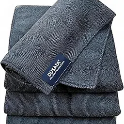 Dusata Microfiber Car Cleaning Cloth, Soft 350 GSM - 4 pcs - 40x40 cms, Grey | Ultra-Absorbent Thick Quick-Dry Microfiber Car Cleaning Towel for Car Bike Cleaning Dusting Washing Detailing, Lint-Free-image-27