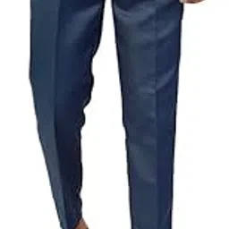 Men's Formal Business Trousers, Blue, Regular Fit, Office Wear, Straight Cut-picture-44