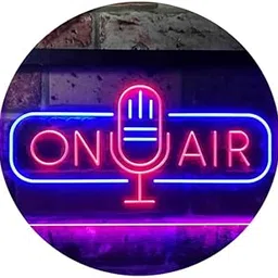 SG Print On Air Speaker neon sign light LED Art Decorative Sign - Wall Decor/Table Decor, Home Decor for Wedding Party Kids Room Living Room House-image-1