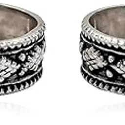 unniyarcha UnniyarchaSilver Geometric Design Toe Rings, pure 925 sterling silver toe ring for women, silver toe ring for women, silver gifts for women, 925 silver toe ring Valentine Gift for Her Girlfriend Wife Women & Girls | With Certificate of Authenticity and 925 Stamp | 6 Months Warranty*-picture-37