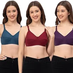 cee 18 Cotton Non-Padded and Non-Wired Maternity Nursing Feeding Bra for Women |Post Pregnancy Easy to Breastfeed | Cup Size: C-picture-27