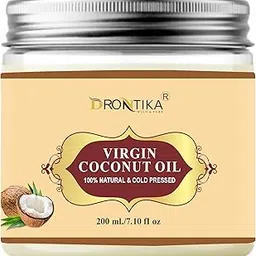 Coconut Oil Herbal Cold Pressed Extra Virgin | Hair Oil For Men & Women | Ideal For All Type Skin & Hair Growth | Unbleached & Unrefined | Chemical free - 200 ml-picture-19