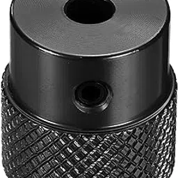 uxcell Anodization Aluminum Alloy Handwheel 4mm Bore 20mm OD Knurled Knob Turning Handle with Wrench for Milling Machine Lathe Slide Displacement Platform, Black-picture-65