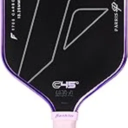 Franklin Sports Pro Pickleball Paddles - Parris Todd C45 Carbon Fiber Series - Official USAP + UPA Approved Pickleball Paddle - Elongated Pro Player Design - 13.25mm Polymer Core - Lilac-image-19