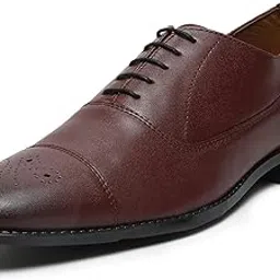 louis stitch Men's Formal Shoe | Derby Shoes, Lace-Up Style, Shiny Finish | Solid Design | Perfect for Formal, Business Casual, and Parties (LSRGCT)-picture-19