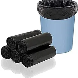 Lovelyduo Garbage Bags | 45 x 50 cm | 100 Pcs Set | Heavy-Duty Leak-Proof Trash Bags | Tear Resistant Dustbin Liners | Black Plastic Waste Disposal Bags for Home, Kitchen, Office & Bathroom Use-picture-10