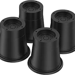 Bed Risers Round Furniture Risers Rubber Sofa Riser Supports Up to 6000 lbs Bed Frame Riser 3.3 Inch Bed Lifts Riser Bed Raising Blocks for Sofa Table Desk Chair(4 Groups and 1 Set,Black)-picture-21