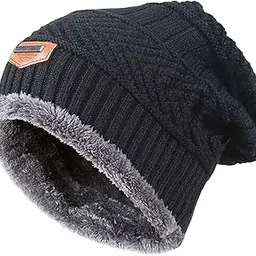 hindawi Winter Beanie Scarf for Boys Girls (5-12 Years) Hats Circle Scarf Kids Slouchy Skull Cap-picture-27