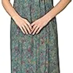 glamoras Bizzy Lizzy Cotton Nighty Gown with Side Pocket for Women | Regular, Printed & Full Length Maxi Night Gown | Night Wear Maxi Gown for Women | Size: M-2XL-picture-55
