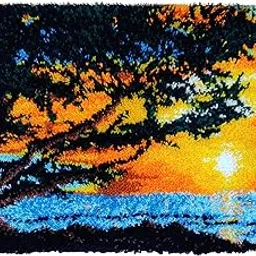 Yaobuyao Latch Hook Kits, Soft Simple Embroidery DIY Rug Craft Kit with Include Latch Hook Set, Home Decoration(39.4X23.6 Inch/100X60cm)-picture-34