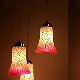 SR Lighting 40W Round Glass Pendent Hanging 1 Fitting Colorful and Decorative Celling Lamp, Blue-picture-44