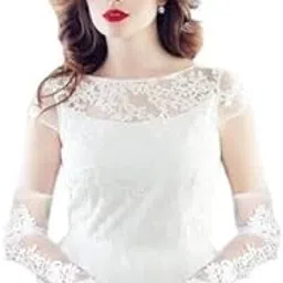Unique bridal white gloves Applique Evening Women Gloves () Gl-013-picture-10