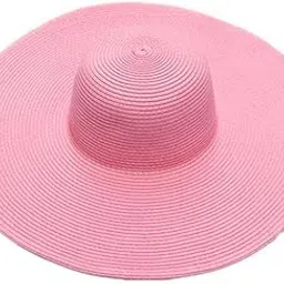 Foldable Large Brimmed Hat for Women Outdoor Vacation Sun Hat for Beach Summer Hat | Giving It A Versatile and Stylish Look Suitable for Various Occasions Pink-picture-42