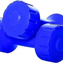 BodyFit Fixed 2 Kg Pair of PVC Dumbbells Weights Fitness Home Gym Exercise Barbell for Women & Men (Blue) - Pack of 2-picture-33