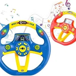 VikriDA Portable Interactive Steering Wheel with Music & Lights, Fun Copilot Toy for Kids, Educational Role-Playing Gift for Boys and Girls-picture-20
