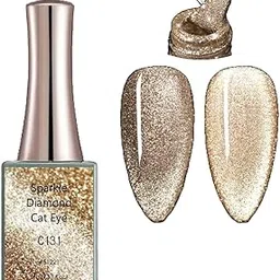 CANNI Gel Nail Polish Sparkle Diamond Cat Eye Gel Series UV Gel Nail Art Starter Manicure Salon DIY at Home - C131-image-12