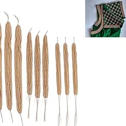 KUMUDAM Aari Work Gold Bunch Beads for Sarees - Moti Embroidery Set of 3 Chain (Each 12 Lines)(2 mm, 3 mm, 4 mm Beads) Ideal for Jewelry, Saree Decorations, Maggam, and Craft Projects (3)-image-22