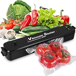 Megika Vacuum Sealer Machine Powerful Electric Automatic Air Sealing Vacuum Packing Machine with 10 reuse Preservation Bags | Vacuum Packing Machine For Fruits, Meat and Vegetables-picture-30
