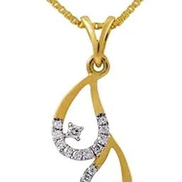 joyalukkas 18K Yellow Gold and Diamond Pendant-picture-28