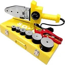 SOLWET Aluminium Oxide Ppr Pipe Welding Socket Fusion Machine 20 To 63Mm With 42 Mm Short Cutter In Yellow Steel Box-picture-64
