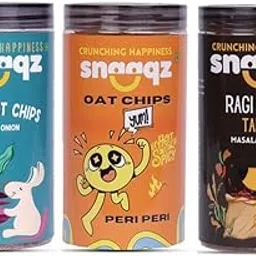 SNAAQZ Healthy Snack Combo – Beetroot Cream & Onion + Peri Peri Oat + Ragi Masala | Baked Multigrain & Veggie Chips | High Fiber | Gluten-Free | Flavorful Guilt-Free Snacks-picture-13