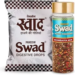 Swad Digestive Toffee & Mumbaiya Mix Dal Mukhwas Mouthfreshener, 50 Candy & 1 bottle, 400g-picture-12