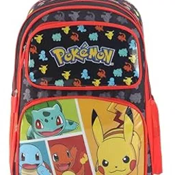 Pokemon School Bag for Kids | Spacious Durable Rolling Backpack | Padded Comfortable Straps & Fun Design | Ideal for School Travel & Play-image-32