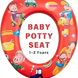 Uber World Soft Toddler Potty Training Seat|Cushioned Toilet Seat for kids| Potty Seat Cover for Baby| Red|Standard (1)-picture-53