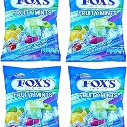 Fox's Crystal Clear Fruity Mints Candy Pouch, (90g x 4 Packs)-image-19