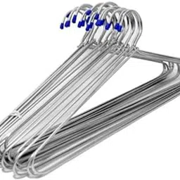 Bharti Enterprises Strong Durable Heavy Stainless Steel Cloth Hanger for Saree, Pants, Shirts, Trousers, Coats & Clothes for Wardrobe (Pack of 12 Pcs)-picture-28