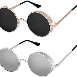 Sunwear Unisex Round Metal Arjun Reddy Sunglasses For Men and Women-picture-40