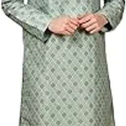 sanwara Men's Cotton Blend Floral Regular Kurta Set-picture-19